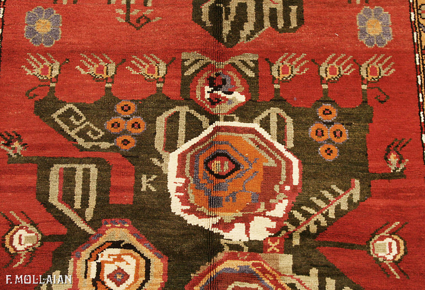 Semi-Antique Caucasian Karabakh (Qarabag) Rug n°:49796921